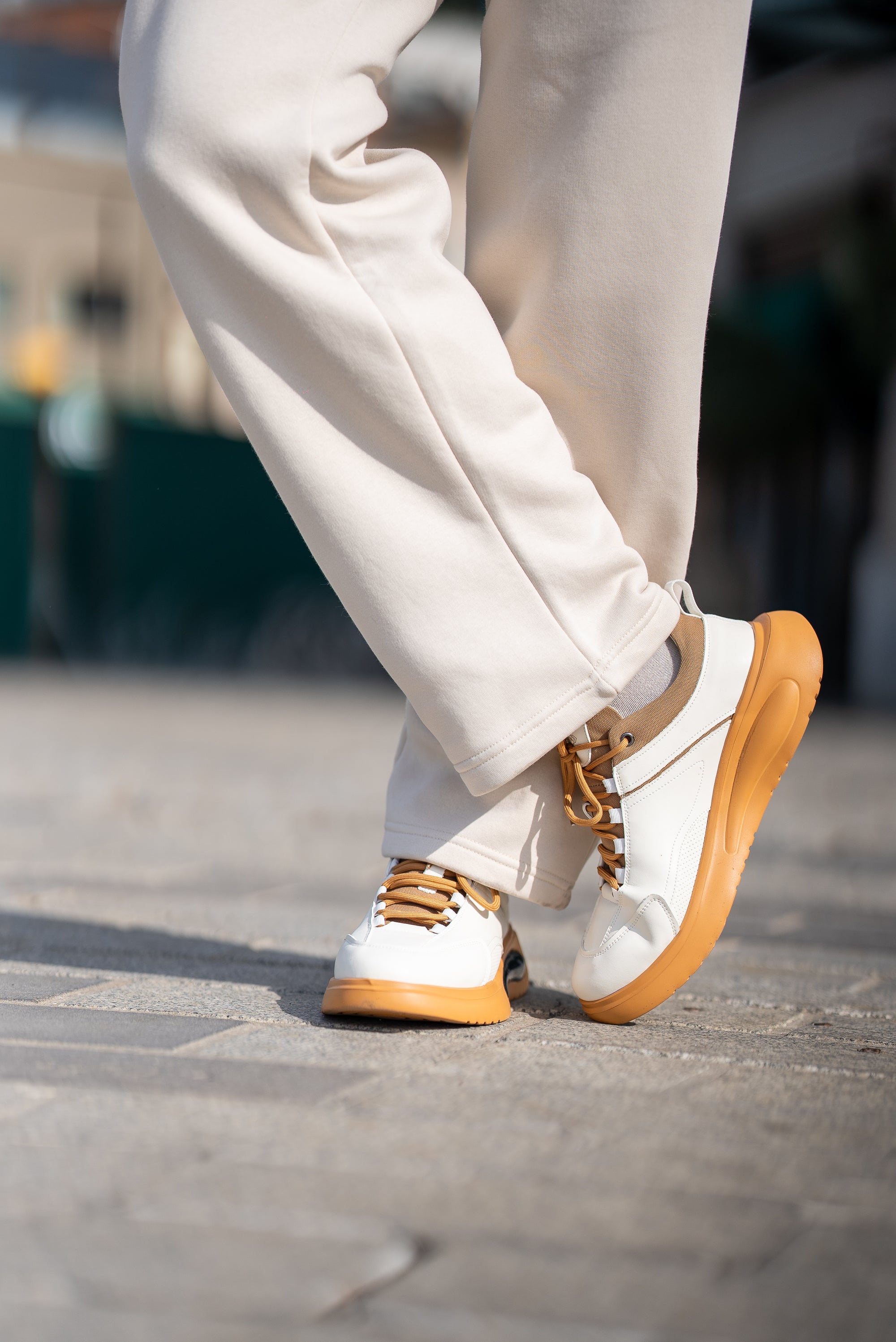 Basic Baggy Erkek Bej Eşofman Altı 257009