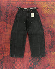 Panelli Baggy Fit Erkek Antrasit Kot Pantolon 17303-1