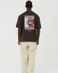 Abstract Nature Kahve Oversize Tshirt 5151