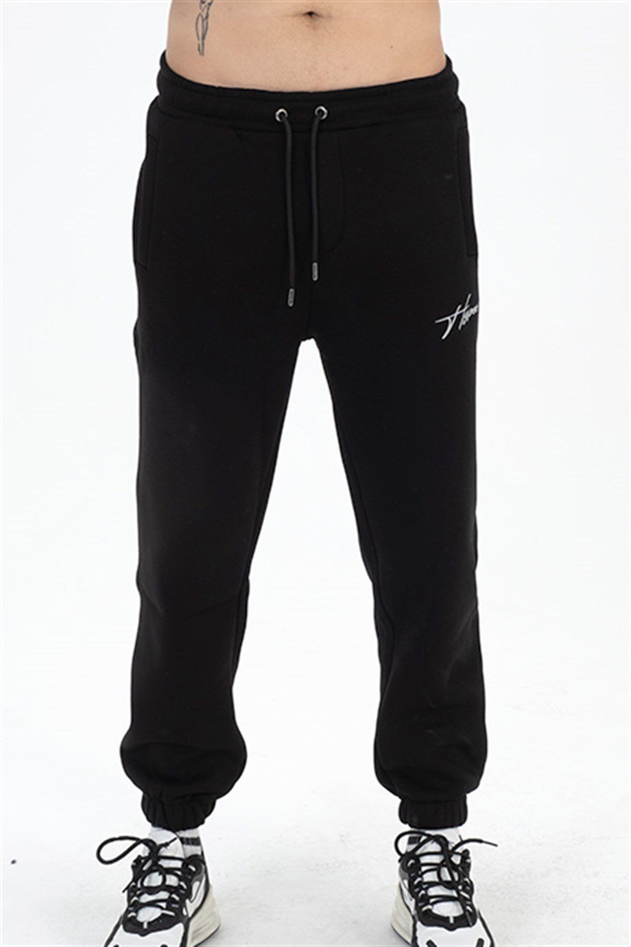 İmza Nakışlı Oversize Sweatshirt Jogger Takım